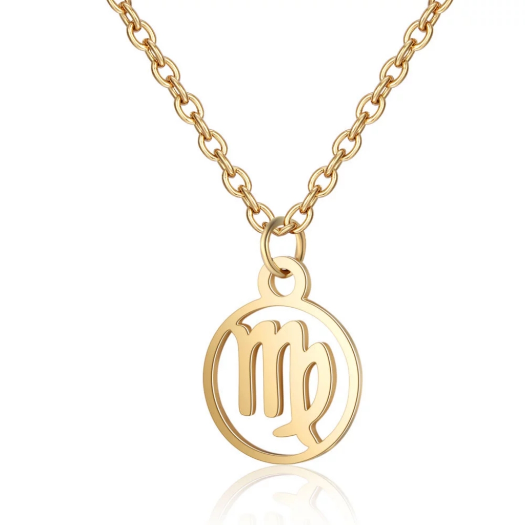 3/$24 Virgo Zodiac Symbol Charm Necklace